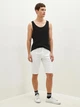 Майка чоловіча LC Waikiki з необробленими стилізованими краями XL Чорна (LCW T-shirt -7218) - зображення 3