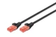 Патч-корд DIGITUS CAT 6 UTP, 5м, AWG 26/7, Cu, LSZH, чорний - изображение 1