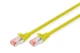 Патч-корд DIGITUS CAT 6 S-FTP, 0.5м, AWG 27/7, LSZH, жовтий - зображення 2