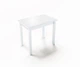 Стол обеденный раскладной Fusion furniture Ажур белый/стекло белое (10000022) - изображение 1