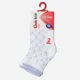 Набор детских носков хлопковых 2 пары для девочек Conte Kids Tip-Top 16С-100СП-714 10 р Белый/Бледно-фиолетовый (4810226244647) - изображение 4