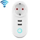 Розумна WiFi розетка з керуванням через смартфон Digital LIon IS02, з 2 USB портами, 16А - зображення 1