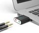 Звуковая карта Vention USB Sound Card 2.0 Channel, Black (VAB-S17-B) - изображение 6