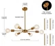 Люстра Sputnik Chandelier Brass 6 Lights - изображение 2
