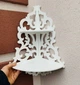 Иконостас на 2 полки, полка под иконы (угловой) белый Узор Diy_UA - изображение 1