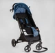 Коляска прогулочная детская JOY Comfort L-64055 рама сталь с алюминием, футкавер, подстаканник, телескопическая ручка Синий джинс - изображение 6