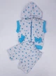 Костюм (футболка+шорты+жилет) Kids Wear 1292 74см(р) серый с голубым - изображение 2