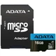microSDHC (UHS-1) A-DATA Premier 16Gb Class 10 A1 (R-100Mb/s) (adapter SD) - зображення 1