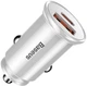 Автомобильное зарядное устройство Baseus Circular Plastic QC 4.0+PD3.0 30W USB + Type-C 5A Серебристый - изображение 1