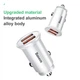 Автомобильное зарядное устройство Baseus Circular Plastic QC 3.0 30W 2USB 5A Серебристый - изображение 12