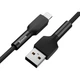 Кабель BASEUS Silica Gel Cable USB for Lightning Black 1м (CALGJ-01) - изображение 2