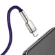 Кабель BASEUS Cafule Metal Data Cable USB for Lightning Purple 2м (CALJK-B05) - изображение 4