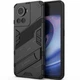 Защитный чехол с подставкой Deexe Bibercas для OnePlus Ace / 10R - Black - изображение 2