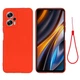 Силіконовий (TPU) чохол Deexe Silicone Case для Xiaomi Poco X4 GT - Red - зображення 1