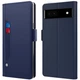 Чехол-книжка Deexe Eclipse Wallet для Google Pixel 6a - Blue - изображение 1