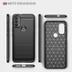 Чехол Carbon для Motorola Moto E20 / E40 бампер противоударный Black - изображение 7