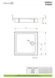 Душовий піддон Doros C Compact 90x90 см, RADAWAY (SDRC9090-05) - изображение 2