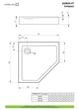 Душовий піддон Doros PT Compact 90x90 см, RADAWAY (SDRPTP9090-05) - изображение 2