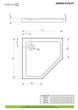 Душовий піддон Doros Plus PT 90x90 см, RADAWAY (SDRPTP9090-01) - изображение 2