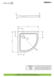 Душовий піддон Doros A 90x90 см, RADAWAY (SDRA9090-01) - изображение 2