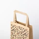 Пакет подарочный крафт маленький "Леопардовыий" eko-kraft 150*30*240 мм 10 шт/уп Коричневый бумажный пакет с ручками для сувениров белья косметики Стильный пакет с рисунком и плоскими ручками - изображение 3