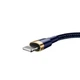 Кабель для быстрой зарядки Baseus Cafule Metal Lightning 2.4A 1m Blue/Gold - изображение 4