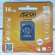 Карта памяти ASPOR MicroSDHC 16GB UHS-I (Class 10)+SD adapter - изображение 1
