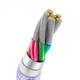 Кабель Type-C 100Вт 2м фіолетовий Baseus Crystal Shine CAJY000505 - зображення 3