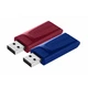 USB флеш накопитель Verbatim 2x32GB Store'n'Go Slider Red/Blue USB 2.0 (49327) - изображение 5