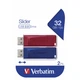 USB флеш накопитель Verbatim 2x32GB Store'n'Go Slider Red/Blue USB 2.0 (49327) - изображение 8