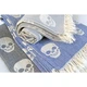 Рушник Lotus Home Pestemal - Skull 90*160 black чорний - зображення 7