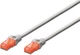 Патч-корд DIGITUS CAT 6 UTP, 0.25м, AWG 26/7, Cu, LSZH, сірий - изображение 1