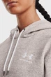 Женское серое худи Essential Fleece Hoodie-GRY Under Armour XL 1373033-592 - изображение 4