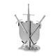 Металлический конструктор 3Д Metal Earth Iconx - Game of Thrones - House Stark Sigil, ICX125 - изображение 3