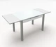 Стіл обідній розкладний Fusion furniture Марсель 900 Сірий/Скло біле (10000104) - зображення 2
