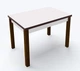 Стол обеденный раскладной Fusion furniture Марсель 900 Орех/Белый (10000066) - изображение 1