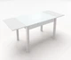 Стол обеденный раскладной Fusion furniture Марсель 90х60 Белый/Стекло белое (10000196) - изображение 2