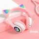 Беспроводные LED наушники с кошачьими ушками CAT STN-28. Цвет: розовый(ws44267-3)(WB) - изображение 2