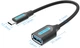 Кабель Vention USB 3.1 (Gen 1) Type-C - OTG USB 3.0 AF 0.15 м Black (CCVBB) - изображение 2