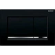 Geberit SIGMA 30 cмывная клавиша, двойной смыв, черный/хром глянцевый/черный (115.883.KM.1) - изображение 3