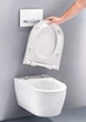 Унитаз подвесной TurboFlush (безободковый) Geberit One, с сиденьем Soft Close (500.202.01.1) - изображение 4