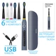 Электрическая зубная щетка PECHAM Navy Blue Travel PC-083 (0290119010308) - изображение 2
