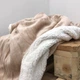 Плед покрывало с овчинкой Vie Nouvelle 215x235 латте - изображение 3