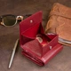 Компактный вертикальный женский кошелек из натуральной кожи ST Leather бордового цвета (bg192fash57) - изображение 14