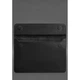 Кожаный чехол-конверт для ноутбука MacBook 15–16 из натуральной кожи Crazy Horse на магнитах защитный, черный 58594 - изображение 3