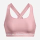 Спортивный топ для бега женский Under Armour Ua Crossback Mid Bra-Pnk 1361034-647 L (195253909214) - изображение 11