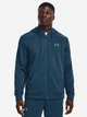 Толстовка на флисе, на молнии мужская Under Armour Ua Armour Fleece Fz Hoodie-Blu 1373357-437 S Синяя (195253839122) - изображение 1
