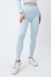 Безшовні легінси жіночі з мікрофібри Giulia LEGGINGS 02 L/XL Blue-spun sugar - изображение 1