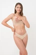 Женские хлопковые трусы слипы Giulia Basic 2301/60 L Beige, комфортные повседневные трусики, базовое нижнее белье - изображение 3