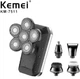 Електробритва триммер Kemei KM-7511, акумуляторна бритва для вологого та сухого гоління з плаваючими головками - зображення 2